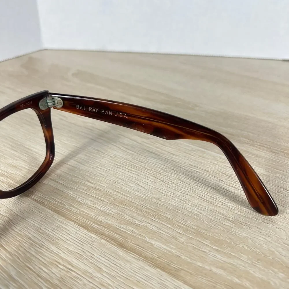 B&L Ray-Ban USA Wayfarer Sunglasses FRAMES ONLY Brown B&L 5024
